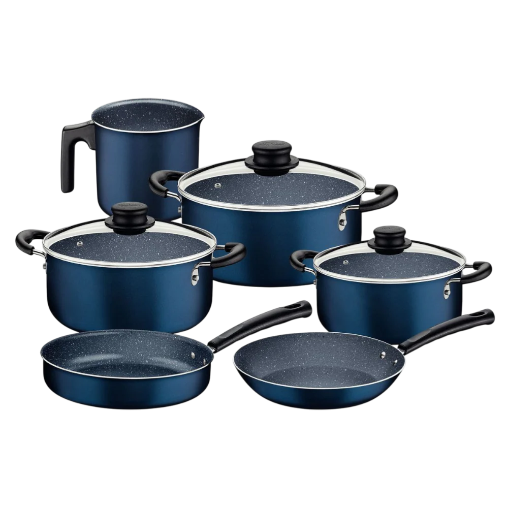Set De Ollas Tramontina Azul 9 Piezas